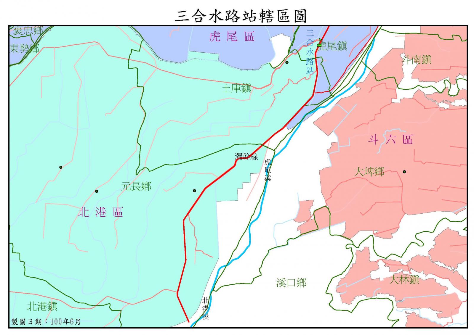 三合站灌溉分佈圖