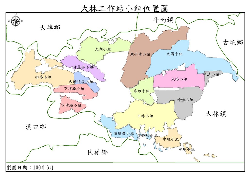 大林站灌溉分佈圖