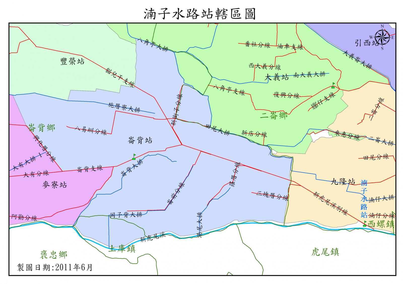 湳子站灌溉分佈圖